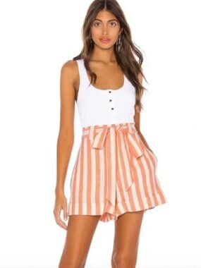 Show Me Your Mumu Hadley Linen Blend Shorts